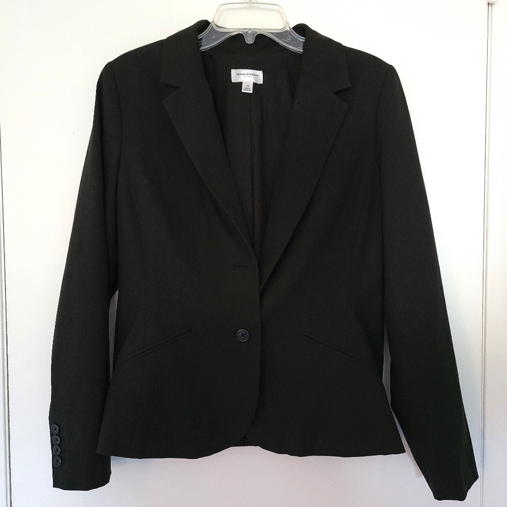 Isaac Mizrahi black women's blazer (Size 12)